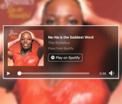 "Na Na Is the Saddest Word" by The Stylistics