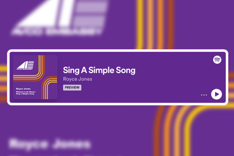 Download or steam "Sing a Simple Song" by Royce Jones on your favorite music platform.